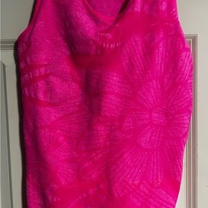 Workout top Vibrant Pink Floral